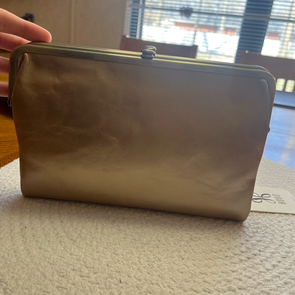 HOBO Gold Leanne Crossbody/Clutch